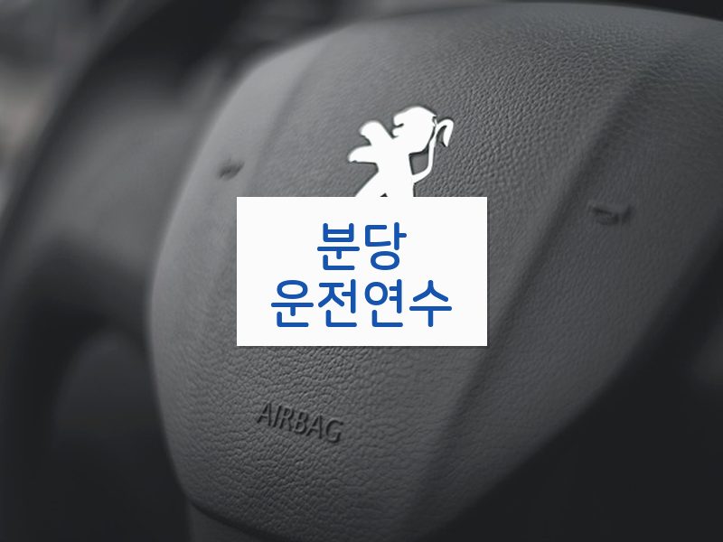 분당운전연수 후기