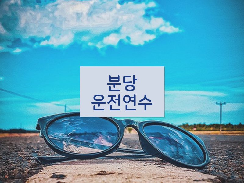 분당운전연수 후기