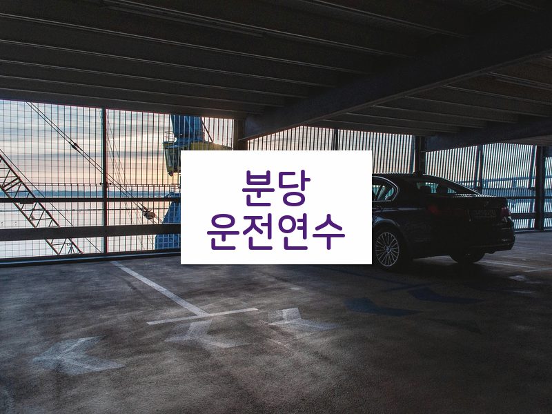 분당운전연수 후기