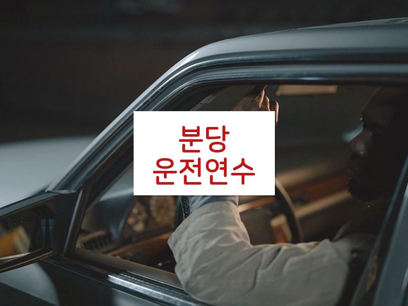 분당운전연수 후기