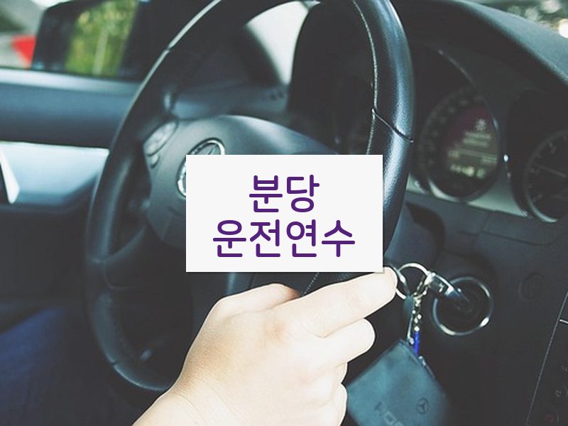 분당운전연수 후기