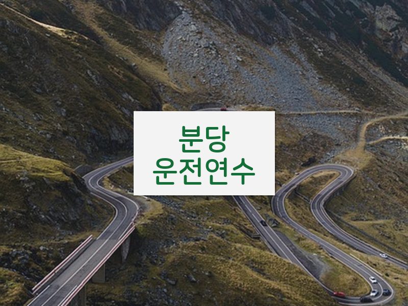 분당운전연수 후기