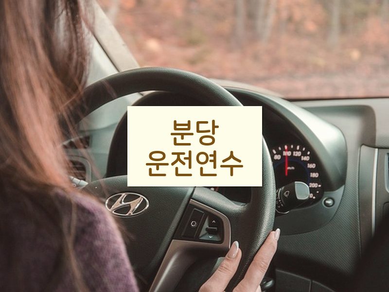 분당운전연수 후기