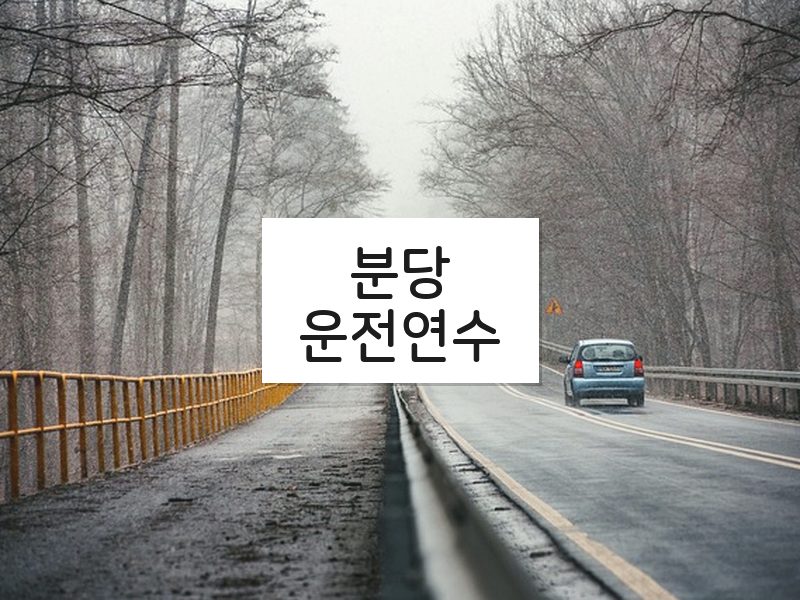 분당운전연수 후기