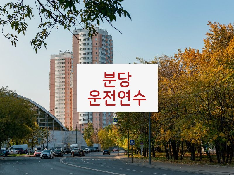 분당운전연수 후기