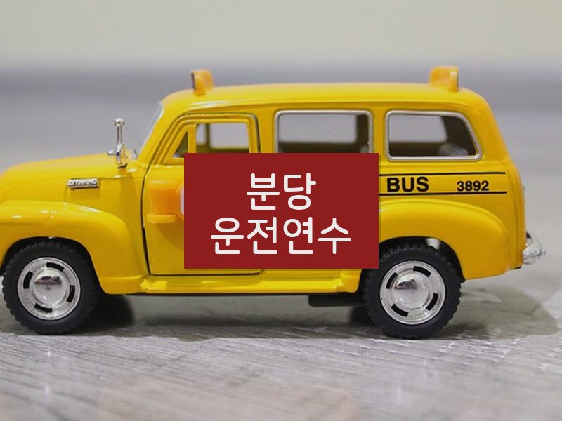 분당운전연수 후기