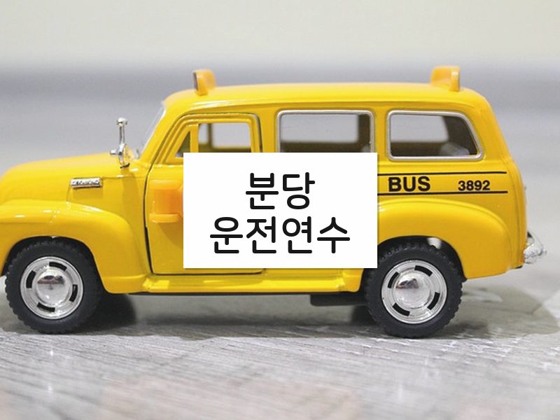분당운전연수 후기