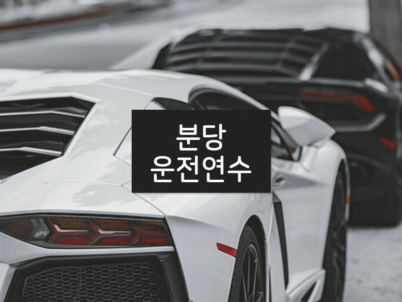 분당운전연수 후기