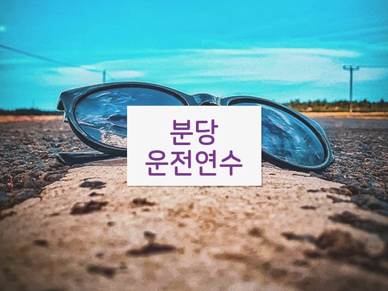 분당운전연수 후기