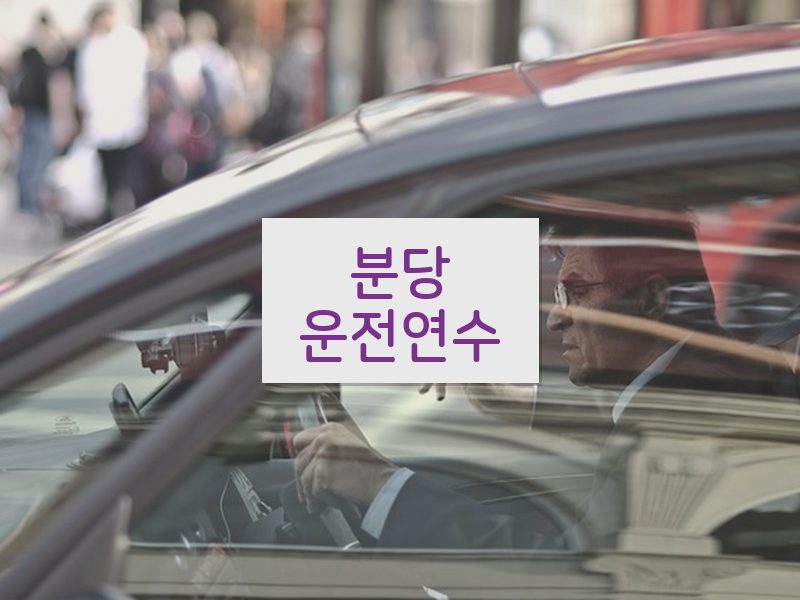 분당운전연수 후기