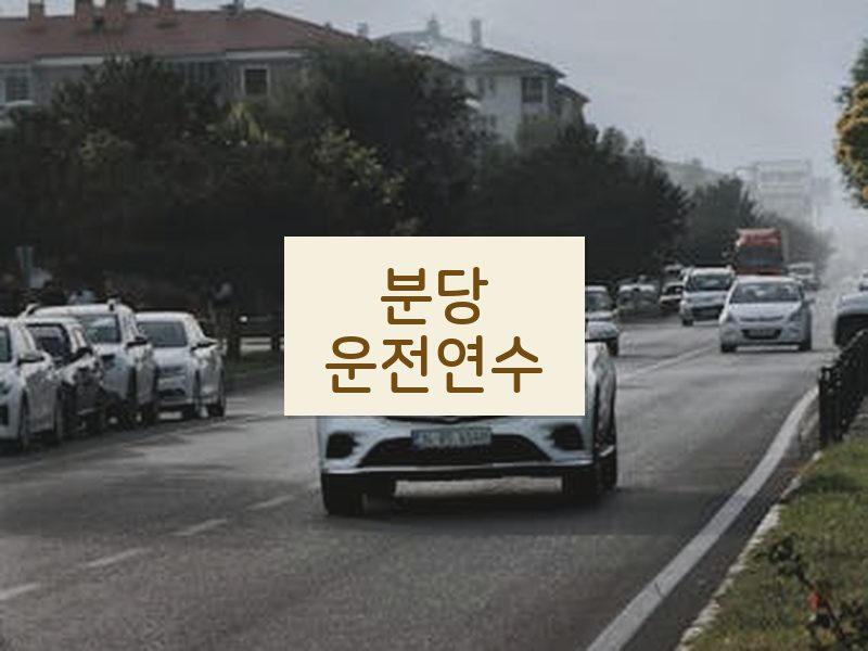 분당운전연수 후기