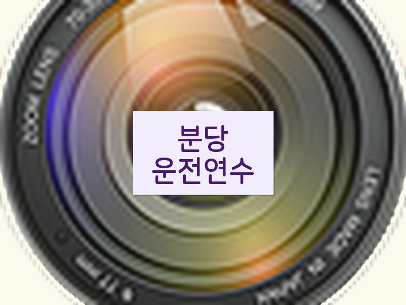 분당운전연수 후기