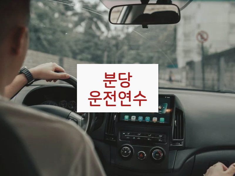 분당운전연수 후기