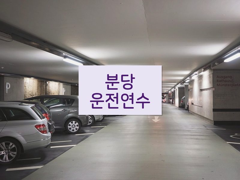 분당운전연수 후기