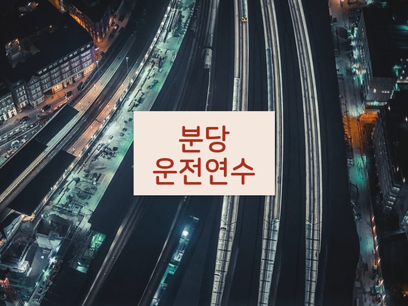 분당운전연수 후기
