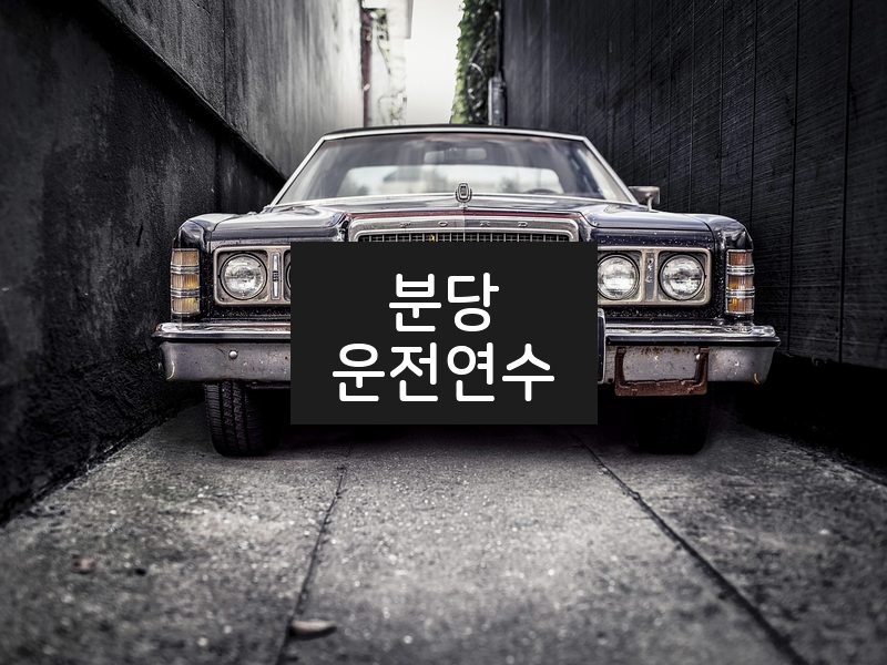 분당운전연수 후기
