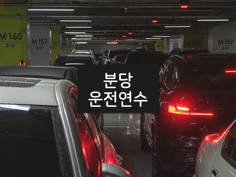분당운전연수 후기