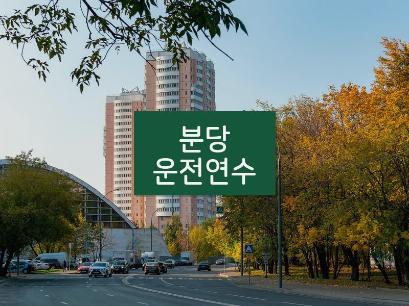 분당운전연수 후기