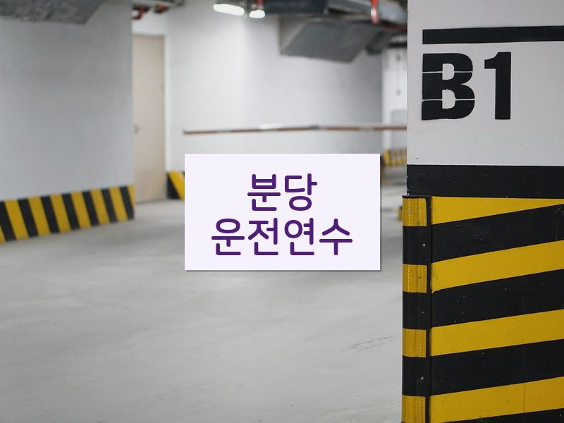 분당운전연수 후기