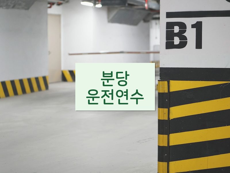 분당운전연수 후기