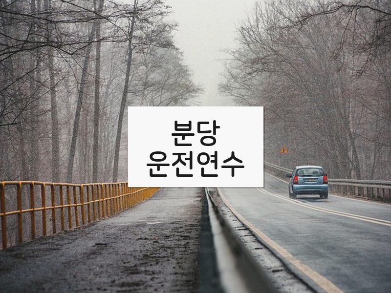 분당운전연수 후기