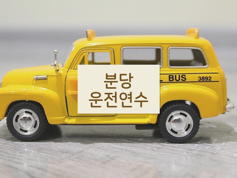 분당운전연수 후기