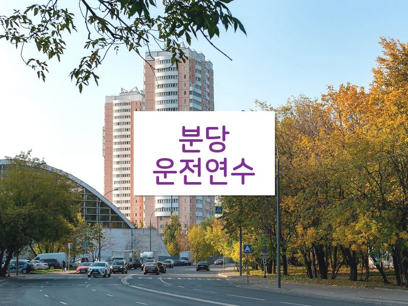 분당운전연수 후기