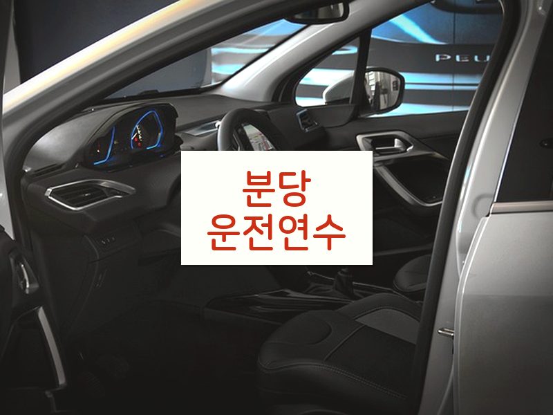 분당운전연수 후기