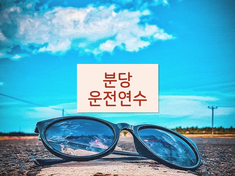 분당운전연수 후기