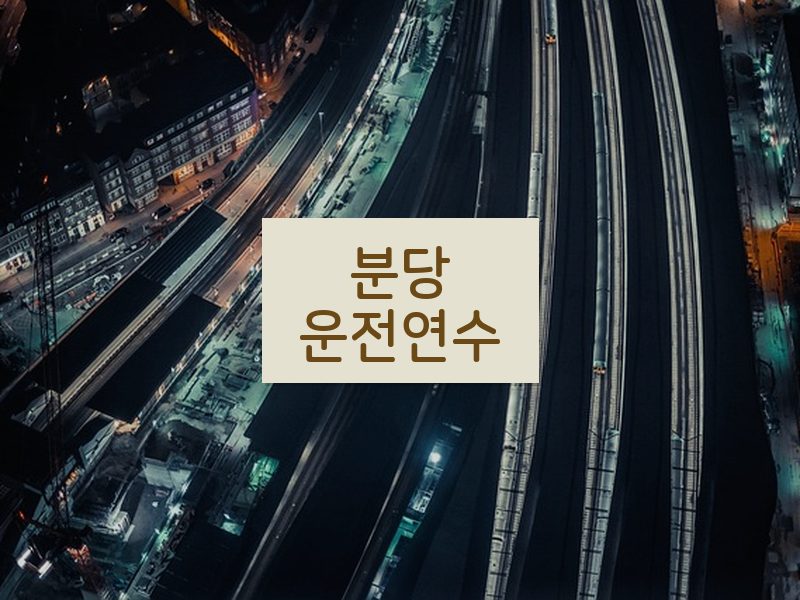 분당운전연수 후기