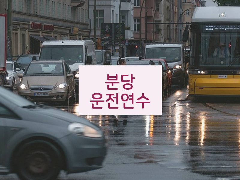 분당운전연수 후기