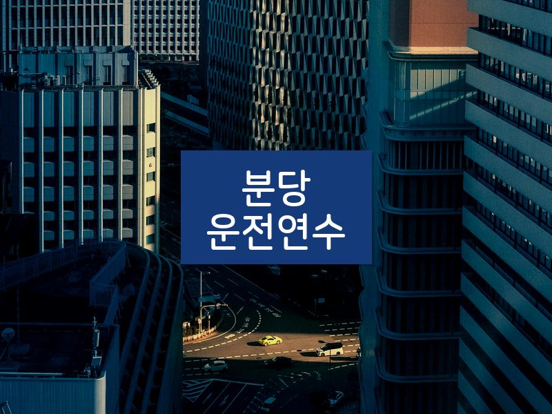 분당운전연수 후기