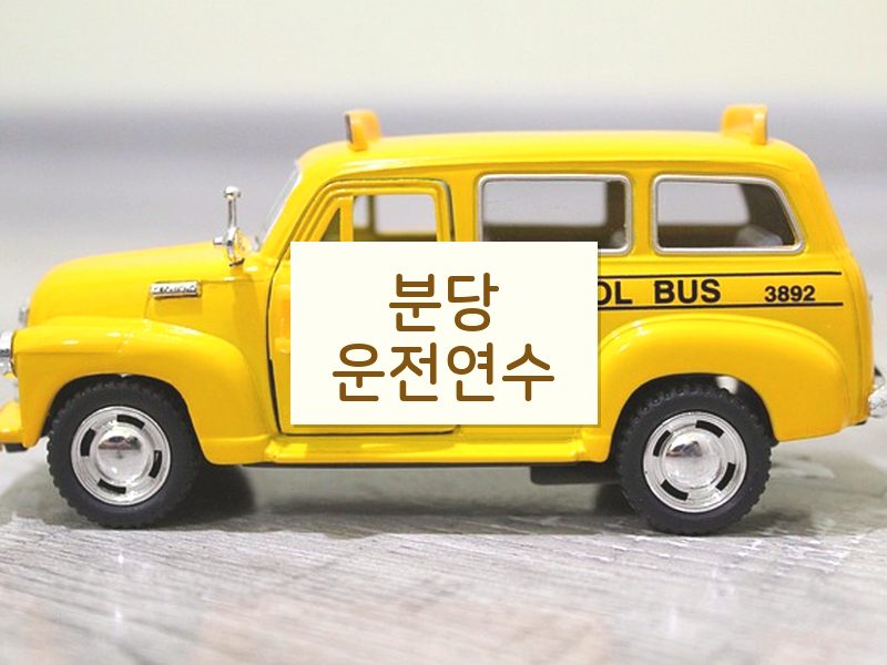 분당운전연수 후기