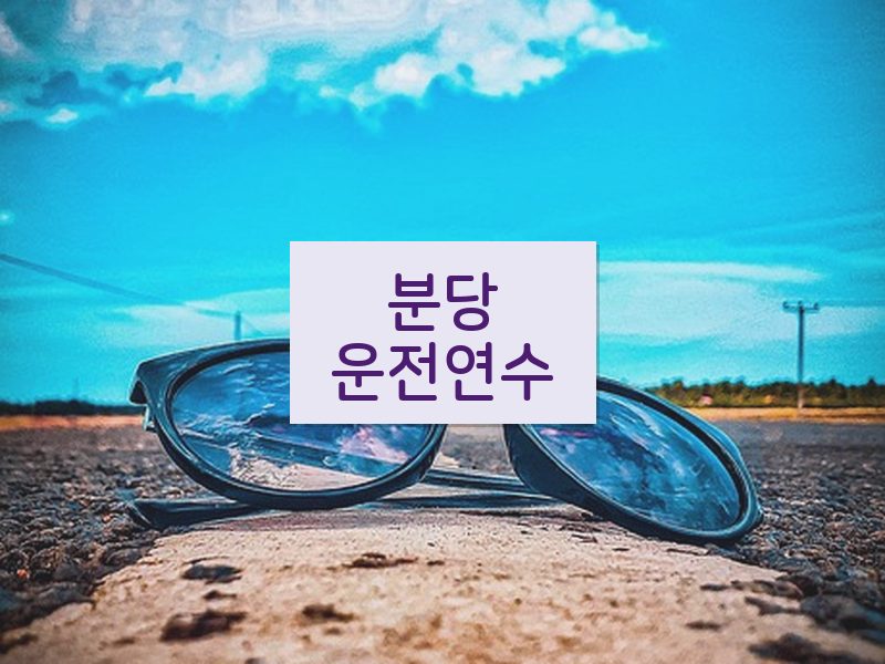 분당운전연수 후기