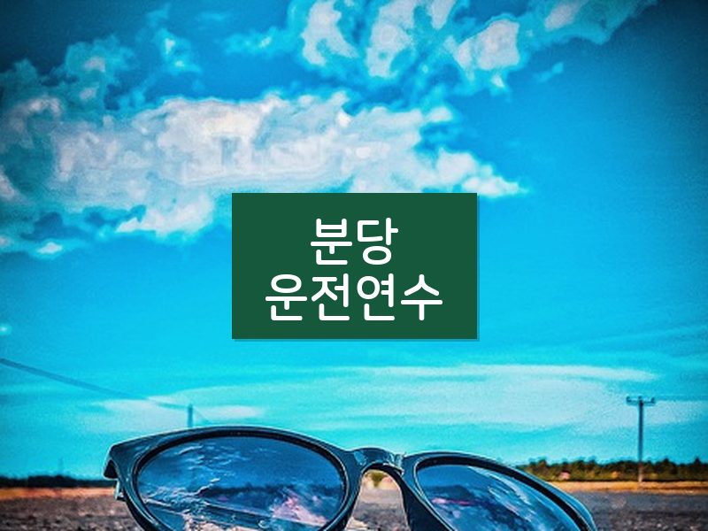 분당운전연수 후기