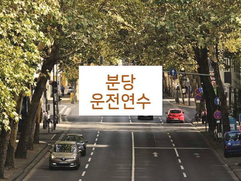 분당운전연수 후기