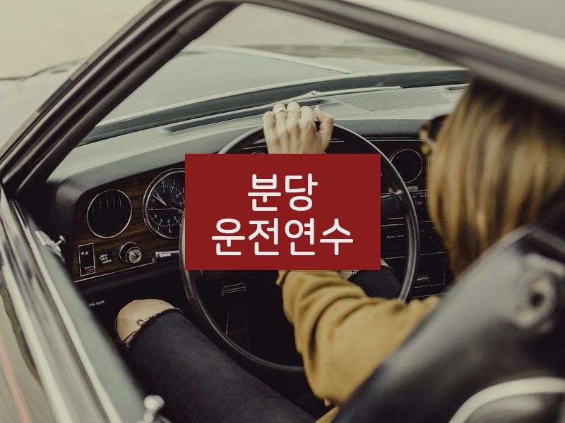 분당운전연수 후기