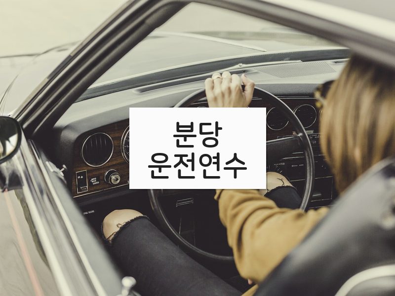 분당운전연수 후기