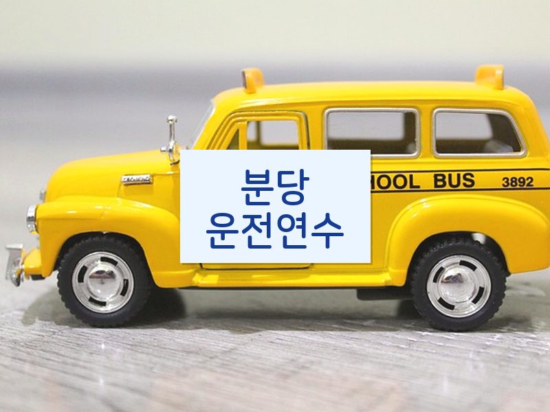 분당운전연수 후기