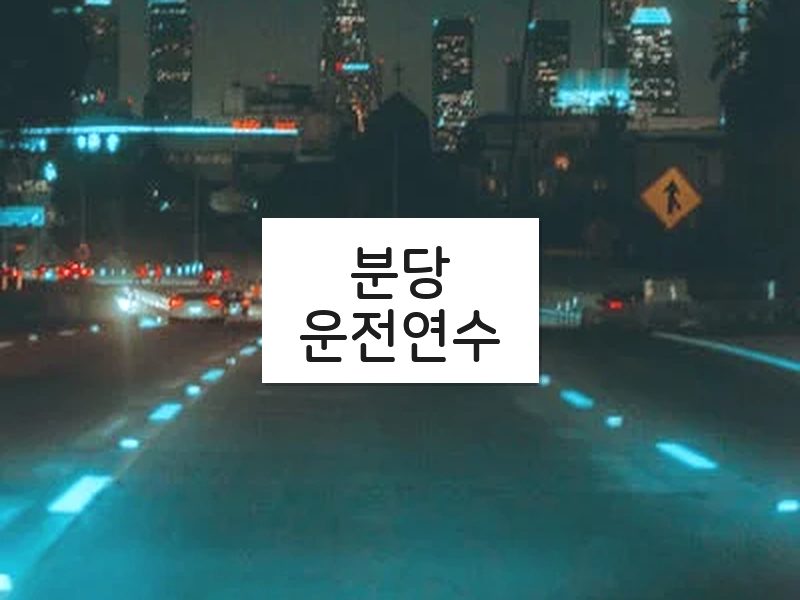 분당운전연수 후기
