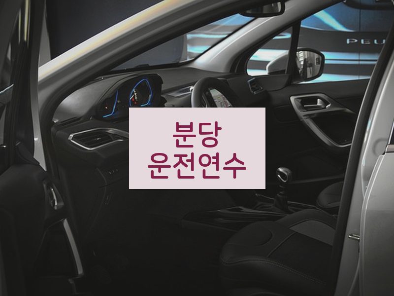 분당운전연수 후기