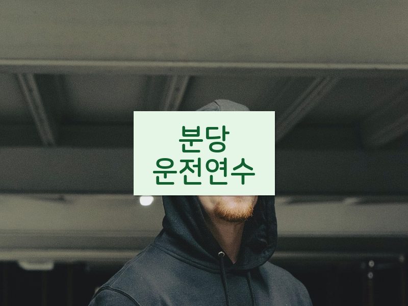 분당운전연수 후기