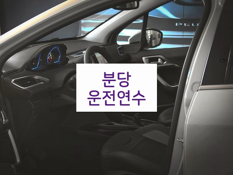 분당운전연수 후기