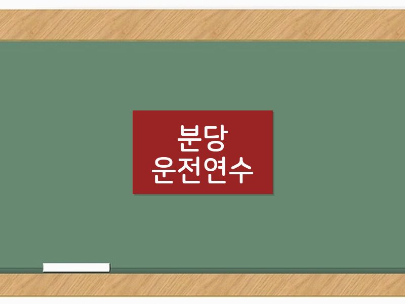 분당운전연수 후기