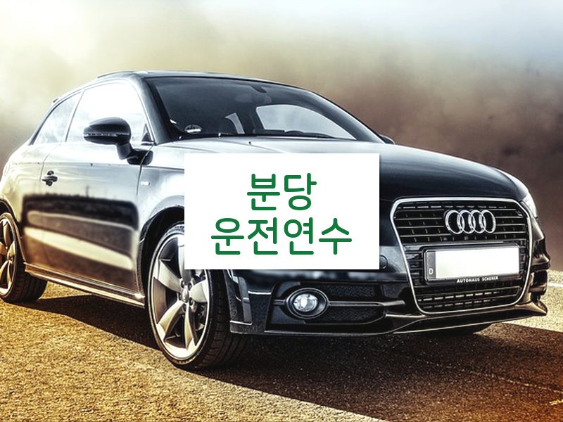 분당운전연수 후기