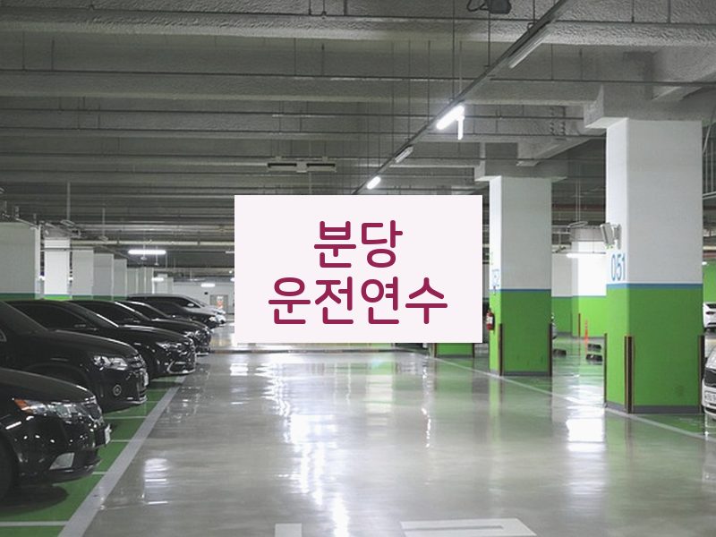 분당운전연수 후기