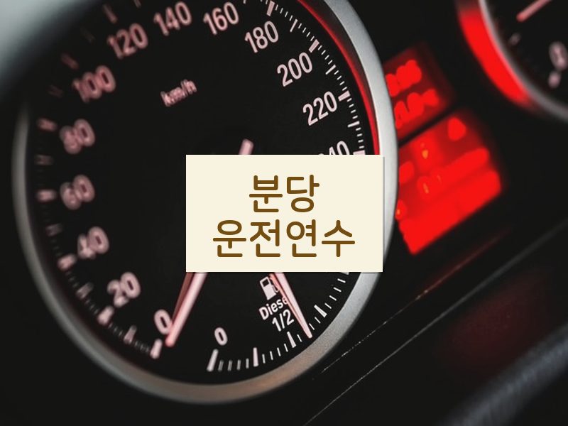 분당운전연수 후기