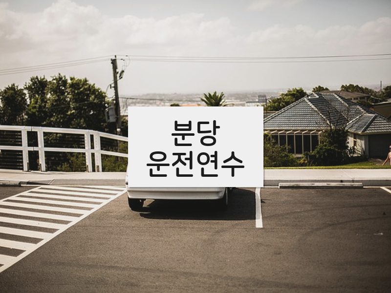 분당운전연수 후기