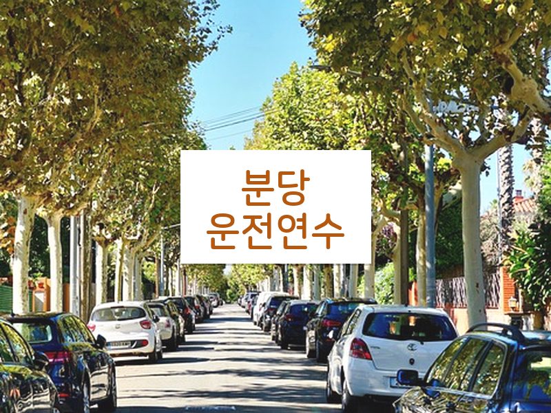 분당운전연수 후기