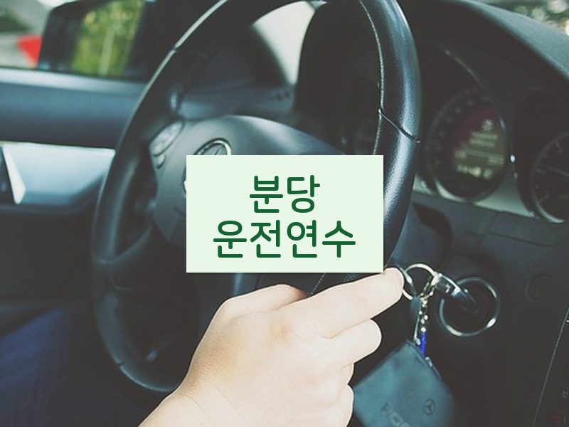분당운전연수 후기